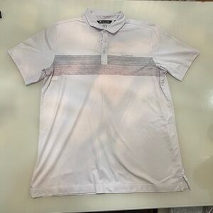 HOT SALE 🔥 Travis Mathew White and Gray Polo Shirt